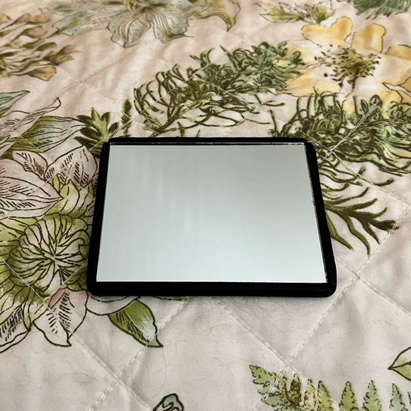 Vintage Bottega Veneta Black Leather Bound Travel Mirror - Picture 4 of 9